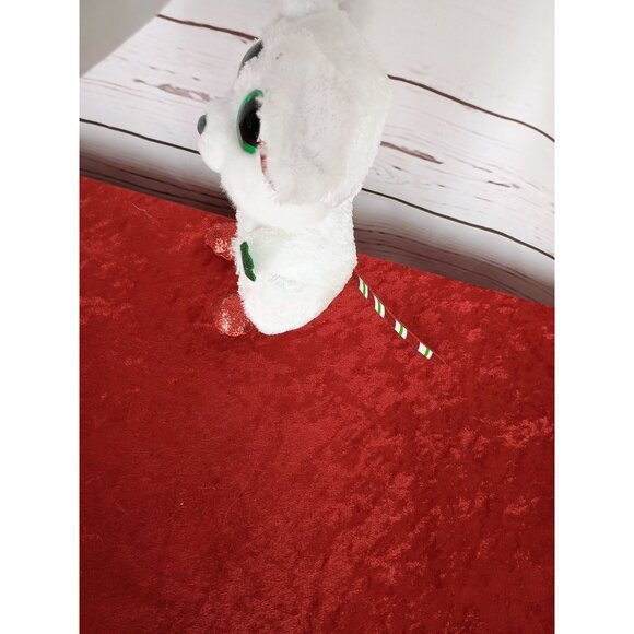 Ty Beanie Boo Chimney The Mouse Christmas Red White Green 7 Inch Plush Toy - Picture 4 of 7